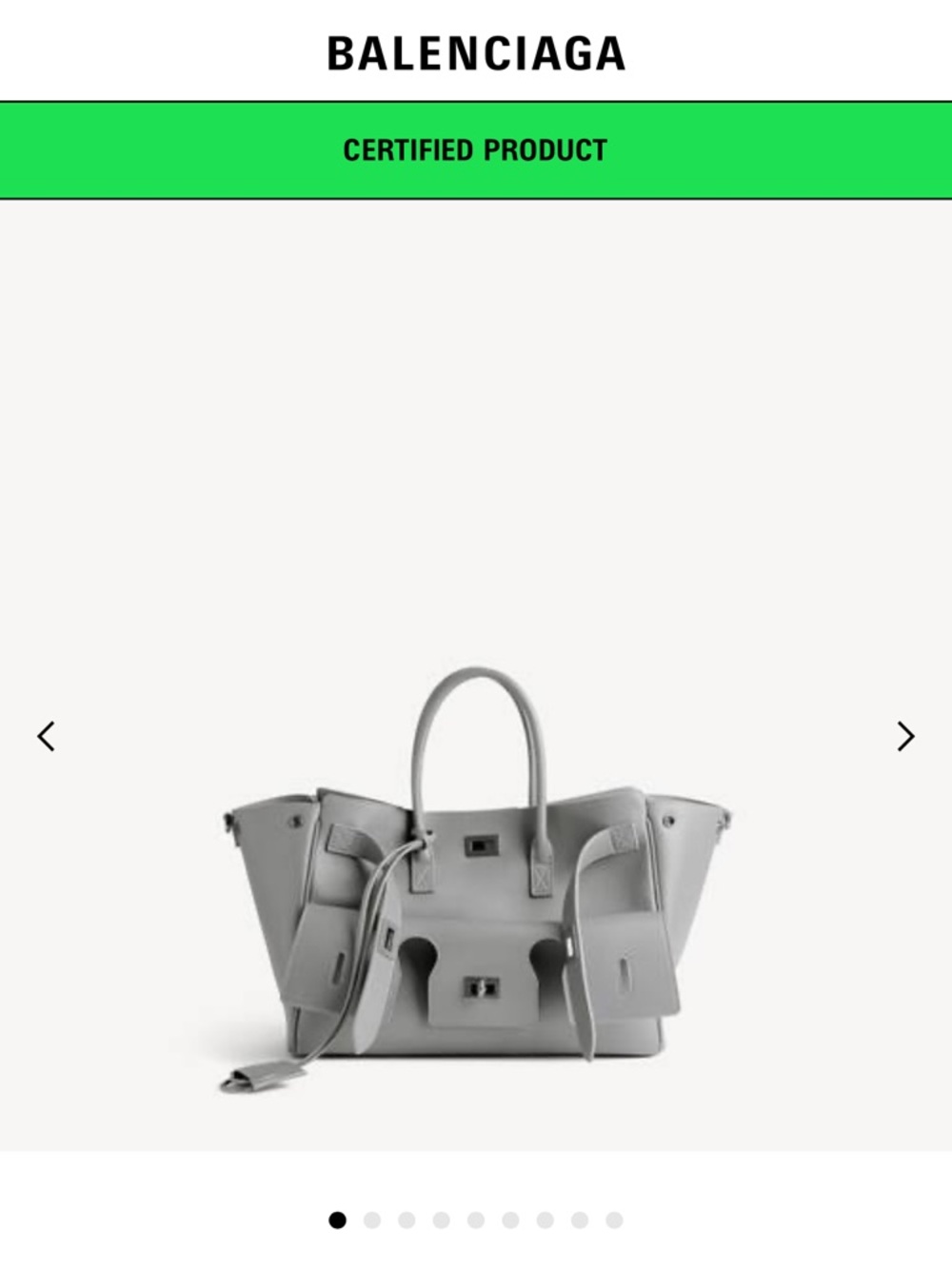 Balenciaga BEL AIR CARRY ALL BAG SMALL IN CLOUD GREY - Picture 16 of 16